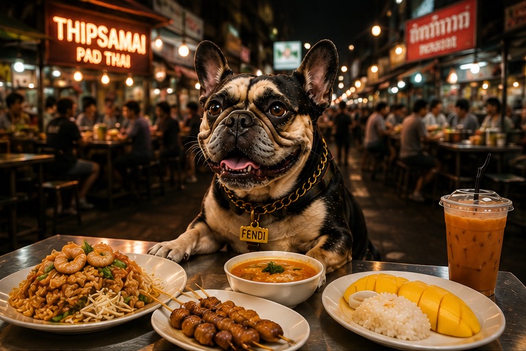 Reviewing street food in Bangkok