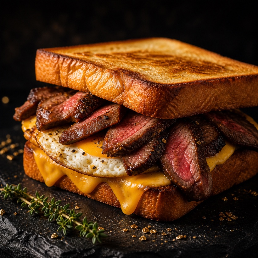 The Texan breakfast sandwich
